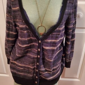 Free people button cardigan
